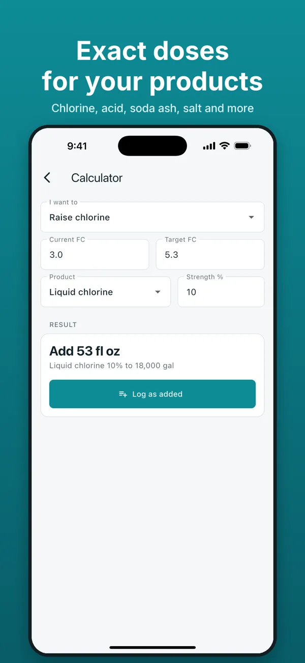 App Store screenshot: Dose calculator